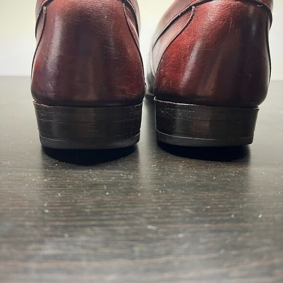 Allen Edmonds Cameron Penny Loafers Burgundy Oxblood Leather Mens Size 10 E main image 15